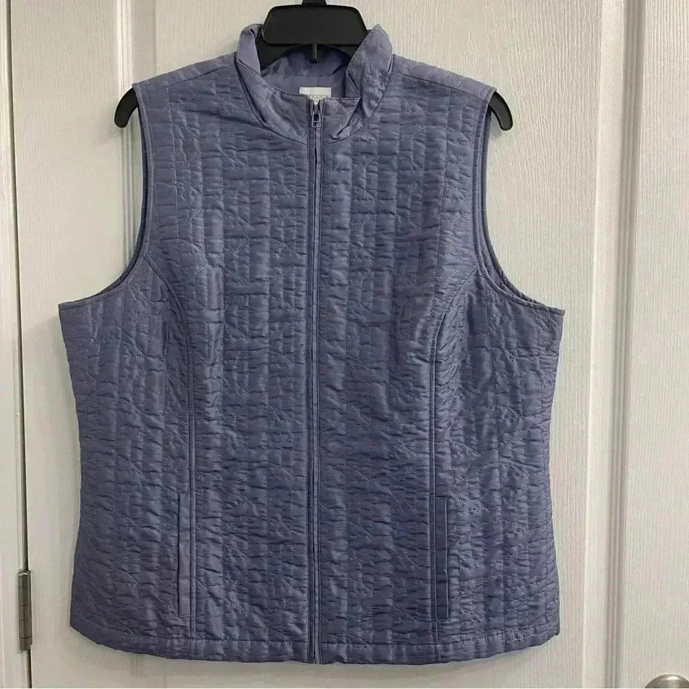 Quilted Vest | Weekends by Chico’s (Light Violet Color)